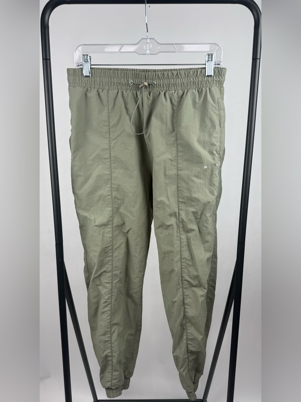 WILO The Label Sage Green Parachute Jogger Pants Nylon Utility Size M - Picture 3 of 7